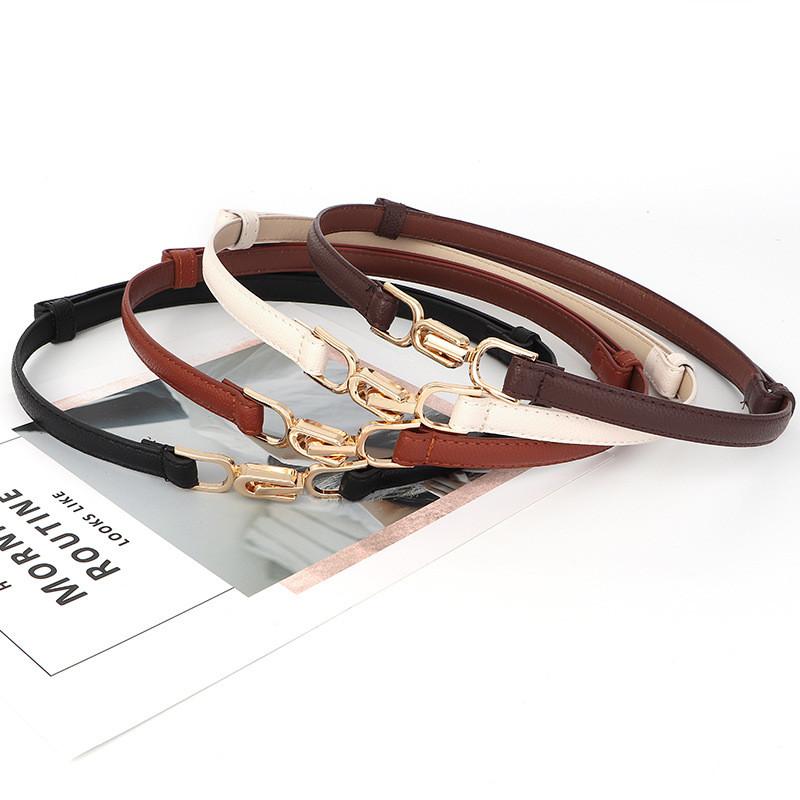 Leather Vintage Belt Women Versatile Decorative Waistband Casual Dress Strap