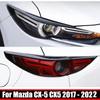 For Mazda Cx-5 Cx5 KF 2017- Carbon Front Rear Head Light Lamp Eyelid Eyebrow Head Tail Light Strip Exterior Accessories