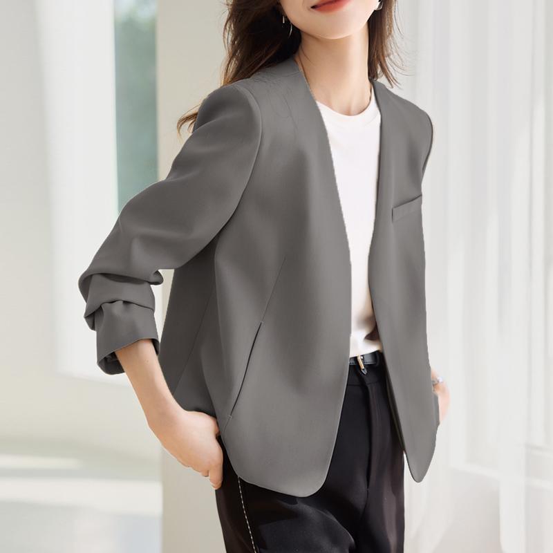 ZANZEA Cardigan casual pentru femei cu mânecă lungă și decolteu în V, culoare uni