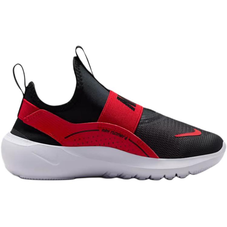 Nike Flex Runner 4 Low top Running Shoes Black Red Kids' IF2894-606
