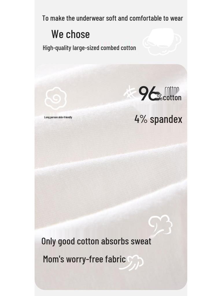 Girls' A-Class Cotton Boxer Shorts – Soft, Comfortable, No-Pinch Design for Toddlers and Children.