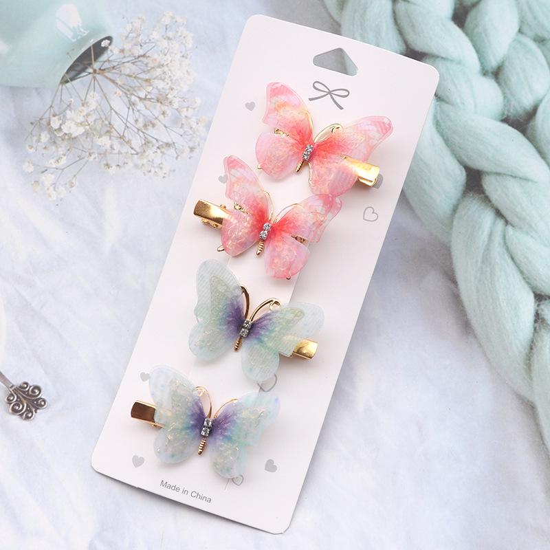 Princess Fairy Butterfly Hair Clips – Cute Children's Hair Accessories, Bangs & Side Clips