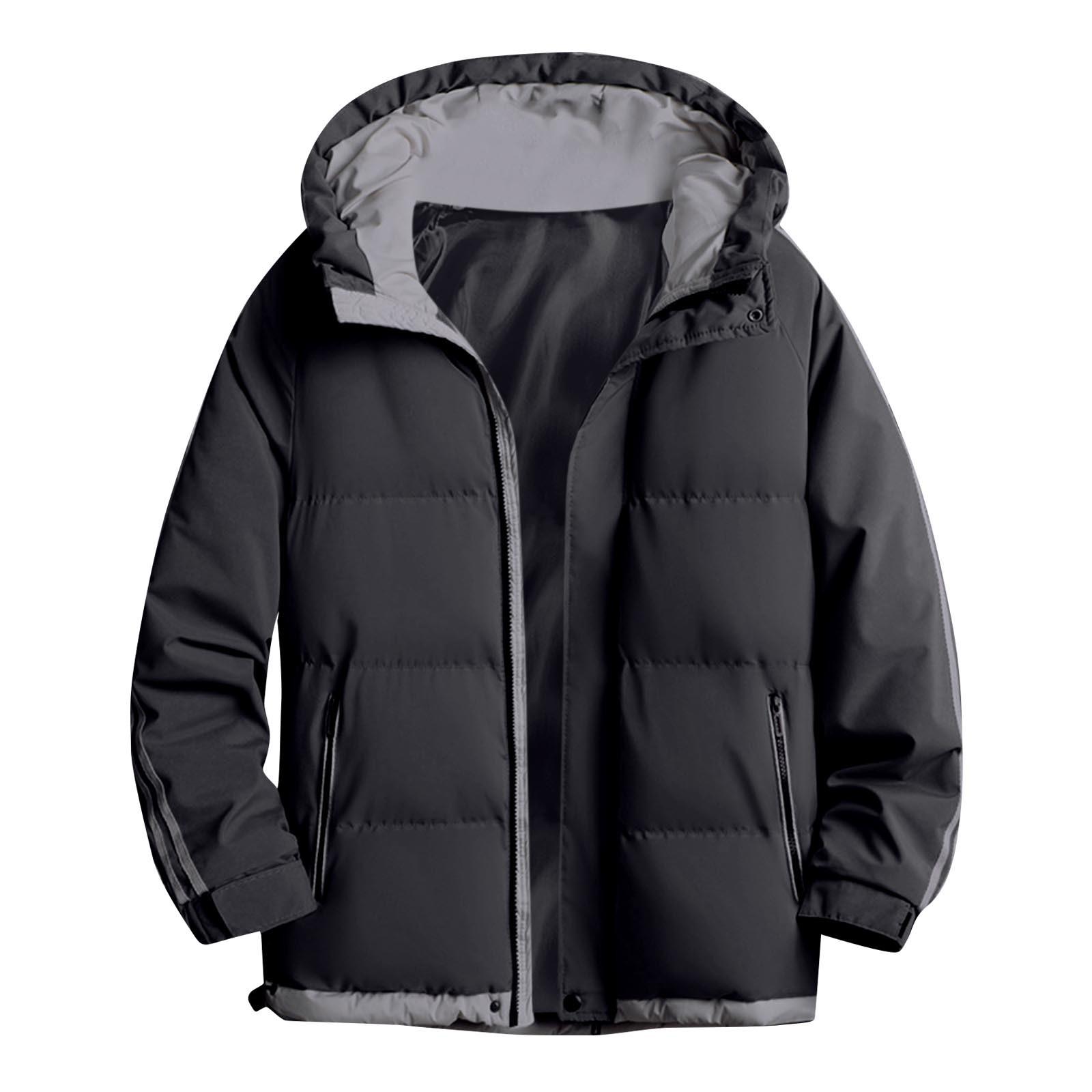 Зимняя новая свободная утолщенная хлопковая куртка с цветными блоками — фото 3