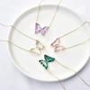 2024 Crystal Butterfly Clavicle Necklace - Short Style Choker Pendant for Women