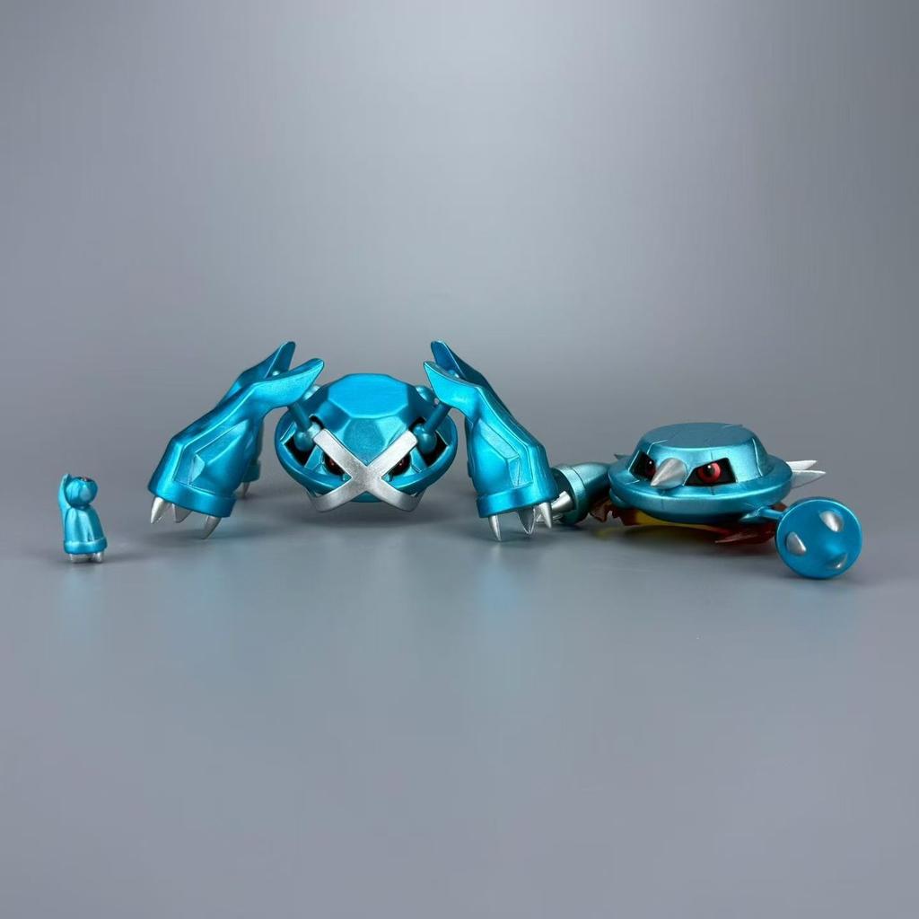 Pokemon, Giant Gold Monster Evolution Combination Golden Cross, Metal Monster, Iron Dumbbell, Model Box Figure