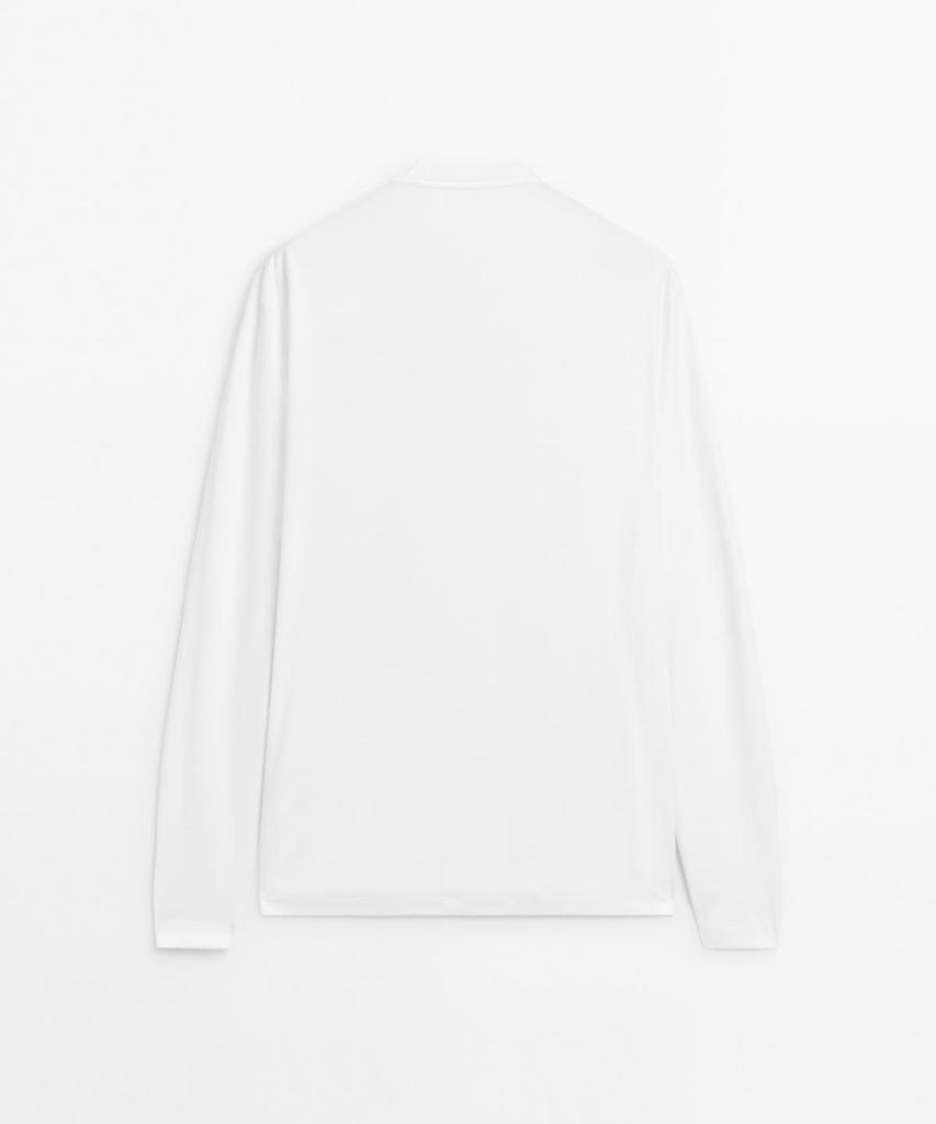Masimodutti Long Sleeve Medium Weight Cotton T-Shirt