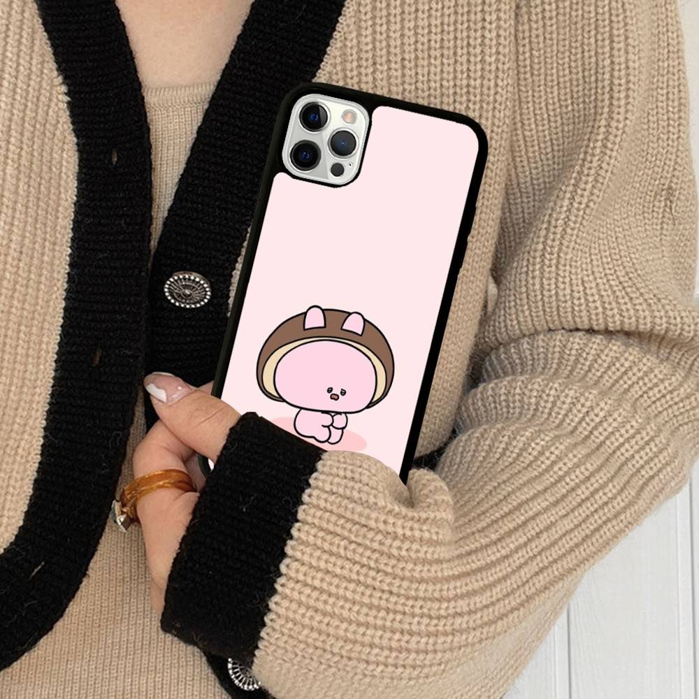 Asamimichaan Asleep Cute Asamimi PC+TPU Protective Phone Case For IPhone 17 16 Pro Max 15 Plus 14 13 12 11 Cover