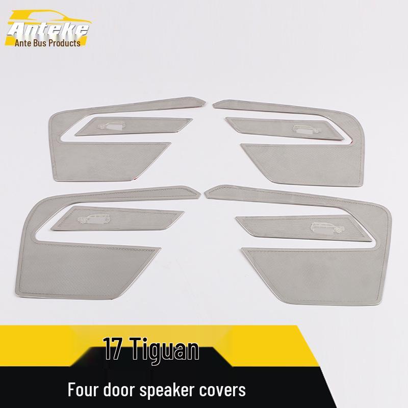 Stainless Steel Speaker Cover for 17+ Touareg - Door Panel Decoration