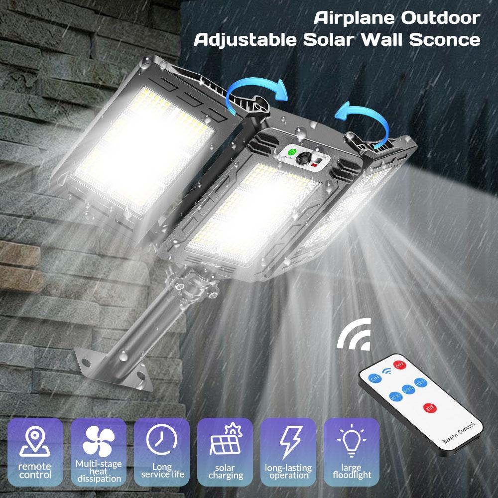 

Светодиодные уличные фонари на солнечной батарее с датчиком, водонепроницаемые, 3 режима освещения, уличный настенный светильник для сада, двора, балкона, кемпинга, декора United States