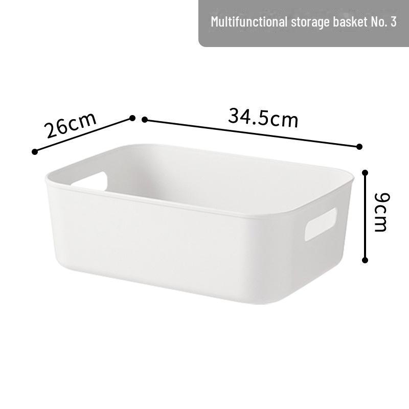 Plastic Storage Box with Lid - Ideal for Clothes, Snacks, and Sundries