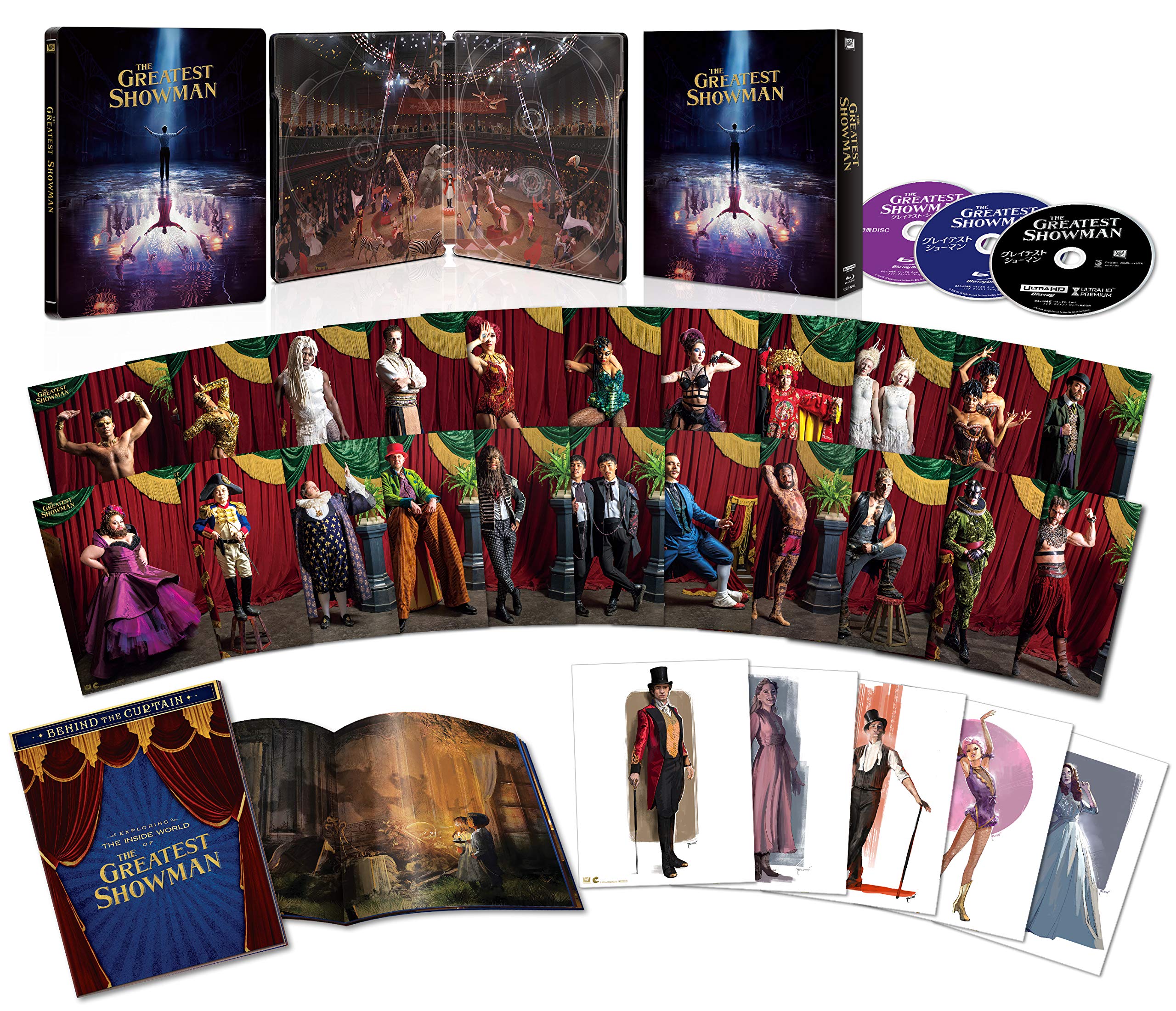 

Величайший Шоумен Япония Ограниченная Коробка ULTRA HD Коллекционная (Комплект из 3 дисков) [4K + Blu-ray]