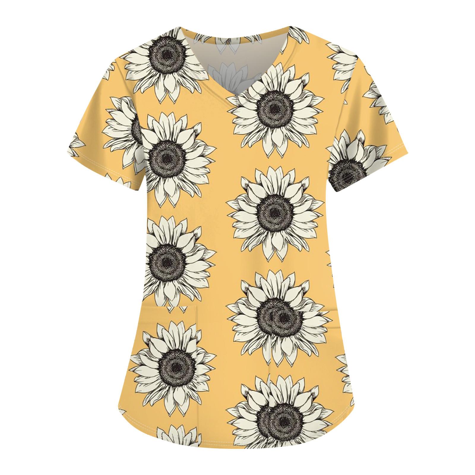 Женские свободные топы с коротким рукавом Повседневные топы больших размеров с V-образным — фото 5