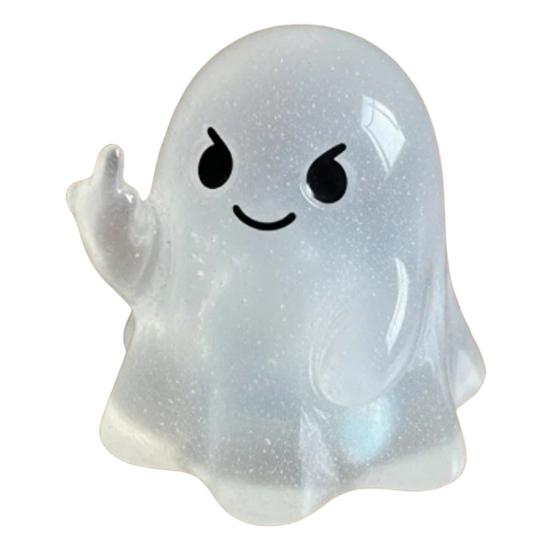 Zlobivý duch dekorace Halloweenská figurka ducha Pryskyřičné řemesla s dráždivými pózami Strašidelně roztomilé stolní ozdoby pro večírky