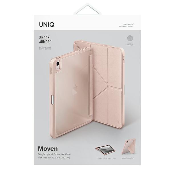 Uniq Etui Moven Ipad Air 10.9           (2022/2020) Ipad Air 11 (2024) Antimicrobial Różowy/ Blush Pink