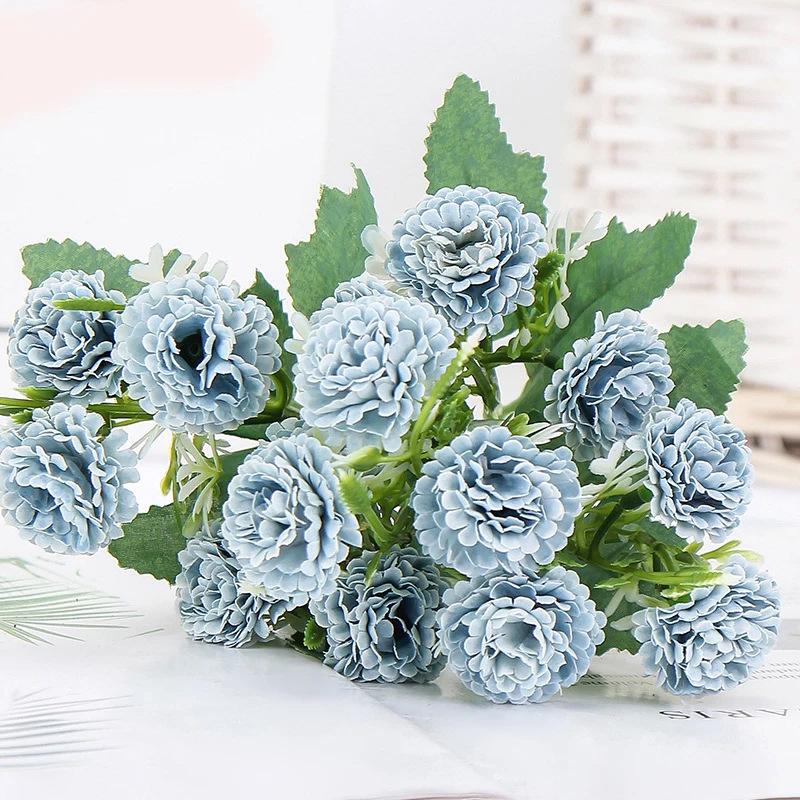 Artificial Peony Pink Purple Flowers Silk Flowers for Wedding Desk Room Party Bouquet Decor Fake Flower Arrangements Home Decor