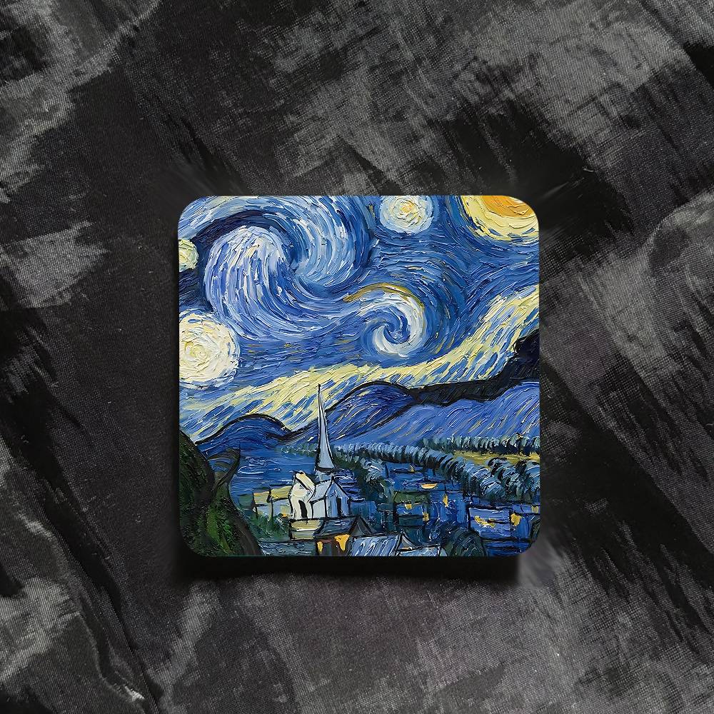 Van Gogh Starry Sky Refrigerator Magnet Personalized Creative Magnetic Stickers With Magnets