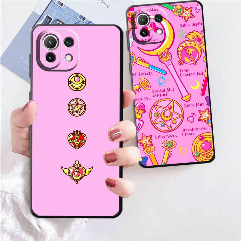 Pouzdro na telefon Xiaomi Mi 9T 10T 11T 12X 11 Lite 9 SE 10 5G A2 Lite 12 Note 10 Pro 10S silikonový kryt Cute Magic Wand Moon Funda