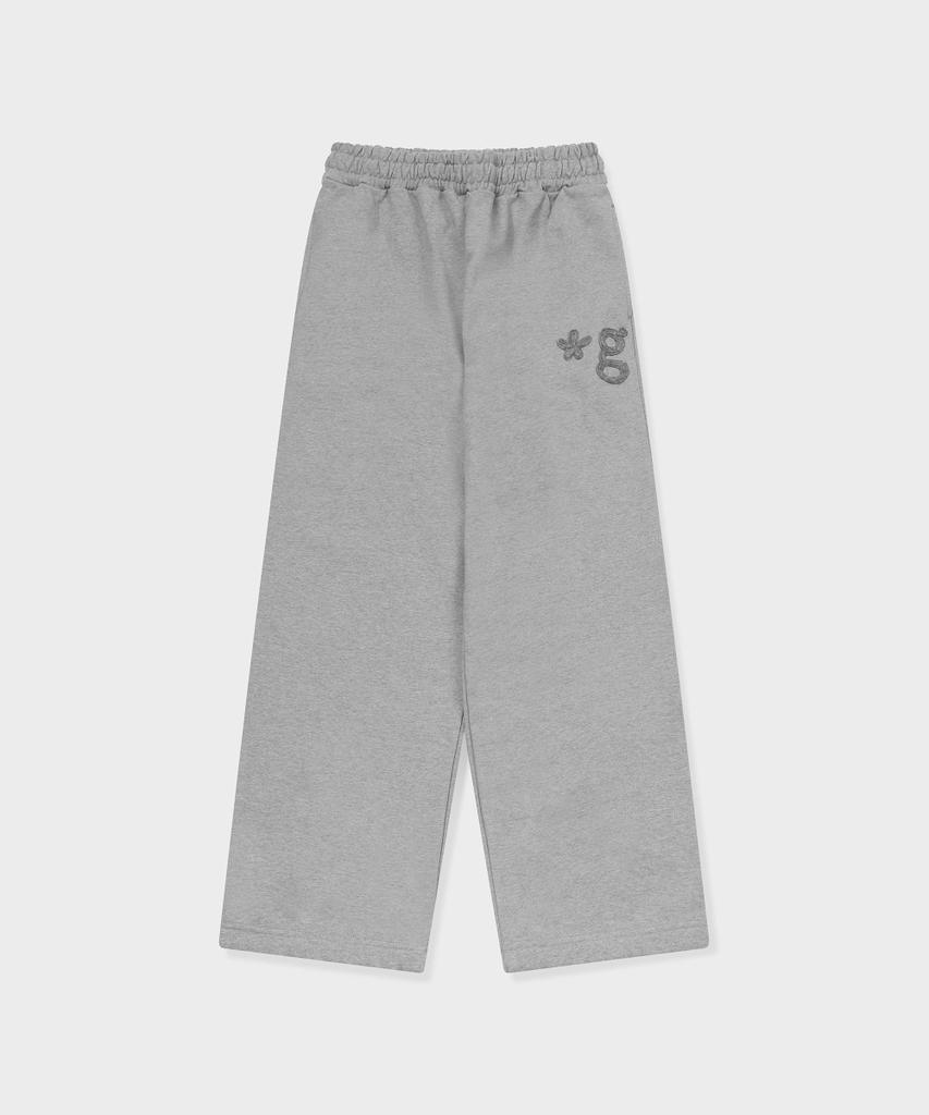 Geulleondeun Hand Work Sweatpants (Melange Grey)