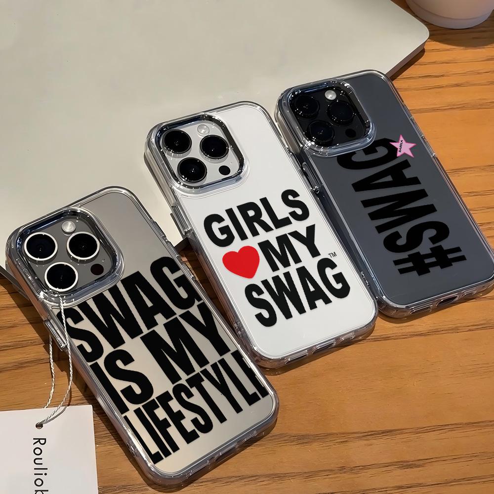 Hot GIRLS LOVE MY SWAG Fun Phone Case for Samsung Galaxy S25 S24 S23 S22 S21 S20 Note20 FE Ultra Edge Plus 4G 5G Soft Cover