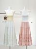2026 Spring/Summer Layered Ruffle Cake Skirt - White Fairy Vacation Maxi Skirt