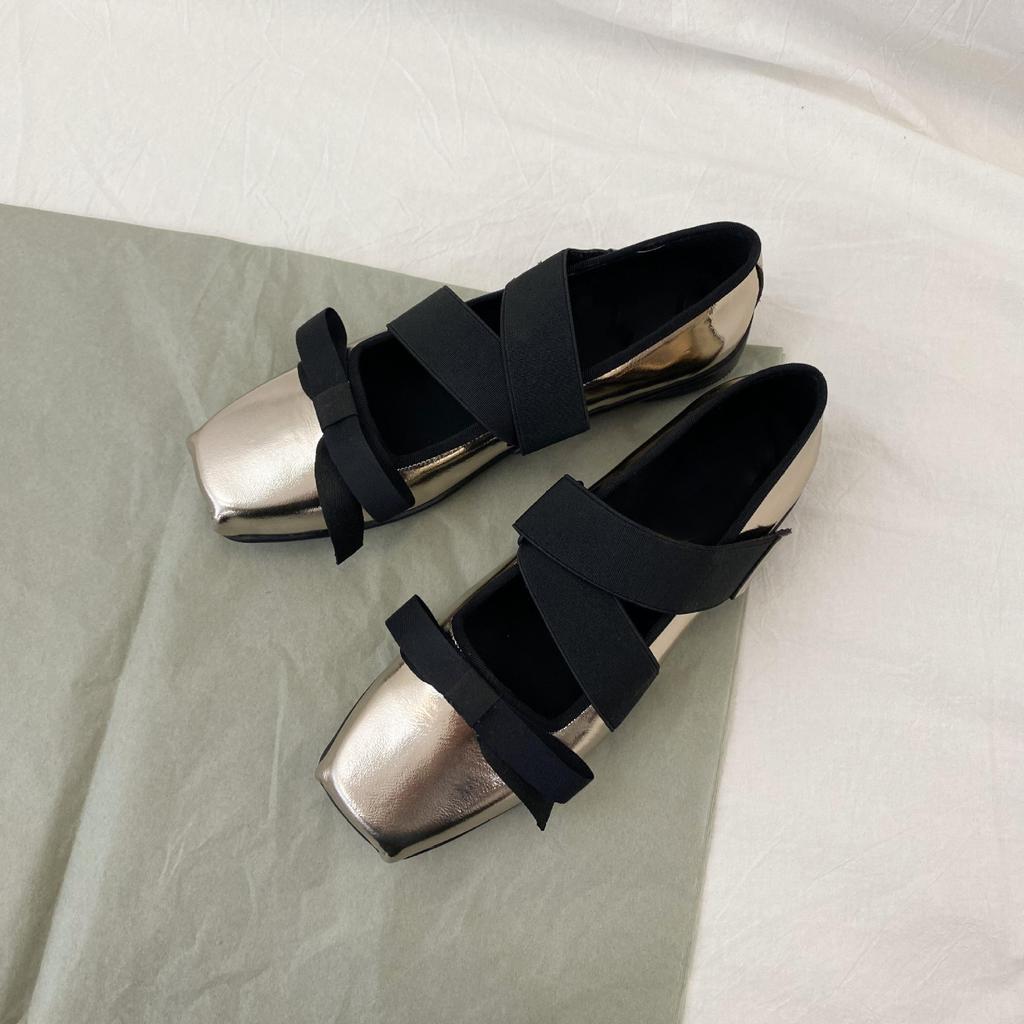 Whole Cowhide~ British Style Leather Bow Loafers Women's Platform Small Leather Shoes Ballet Shoes Mary Jane Single Shoes