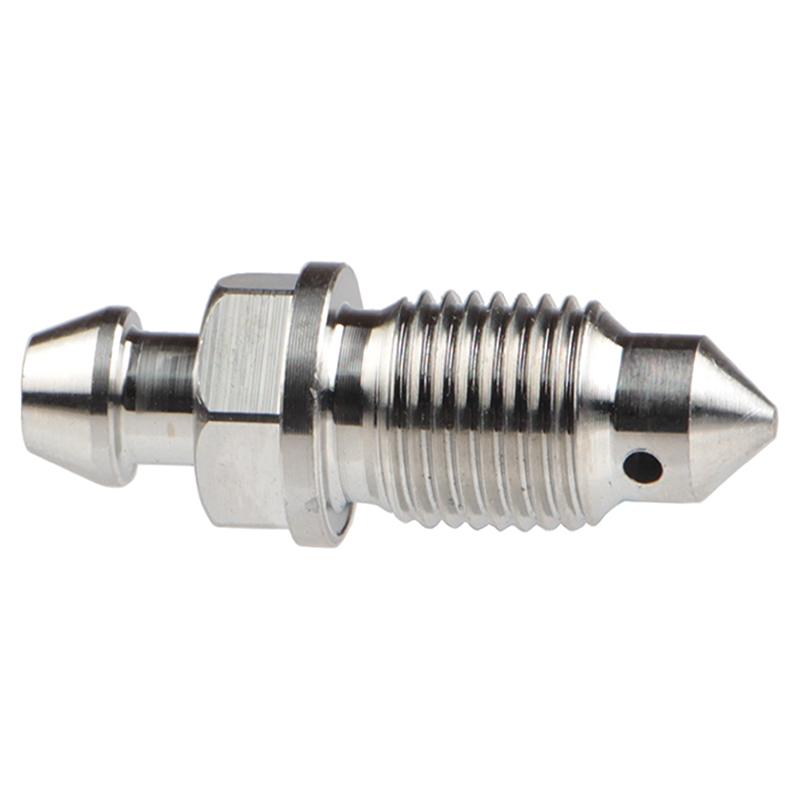 Universal CNC M10x18 Pitch 1.0/1.25mm Motorcycle Brake Calipers Bleed Screw Nipple Oil Hose Oil Drain Nozzle Bolt With Dust Cap
