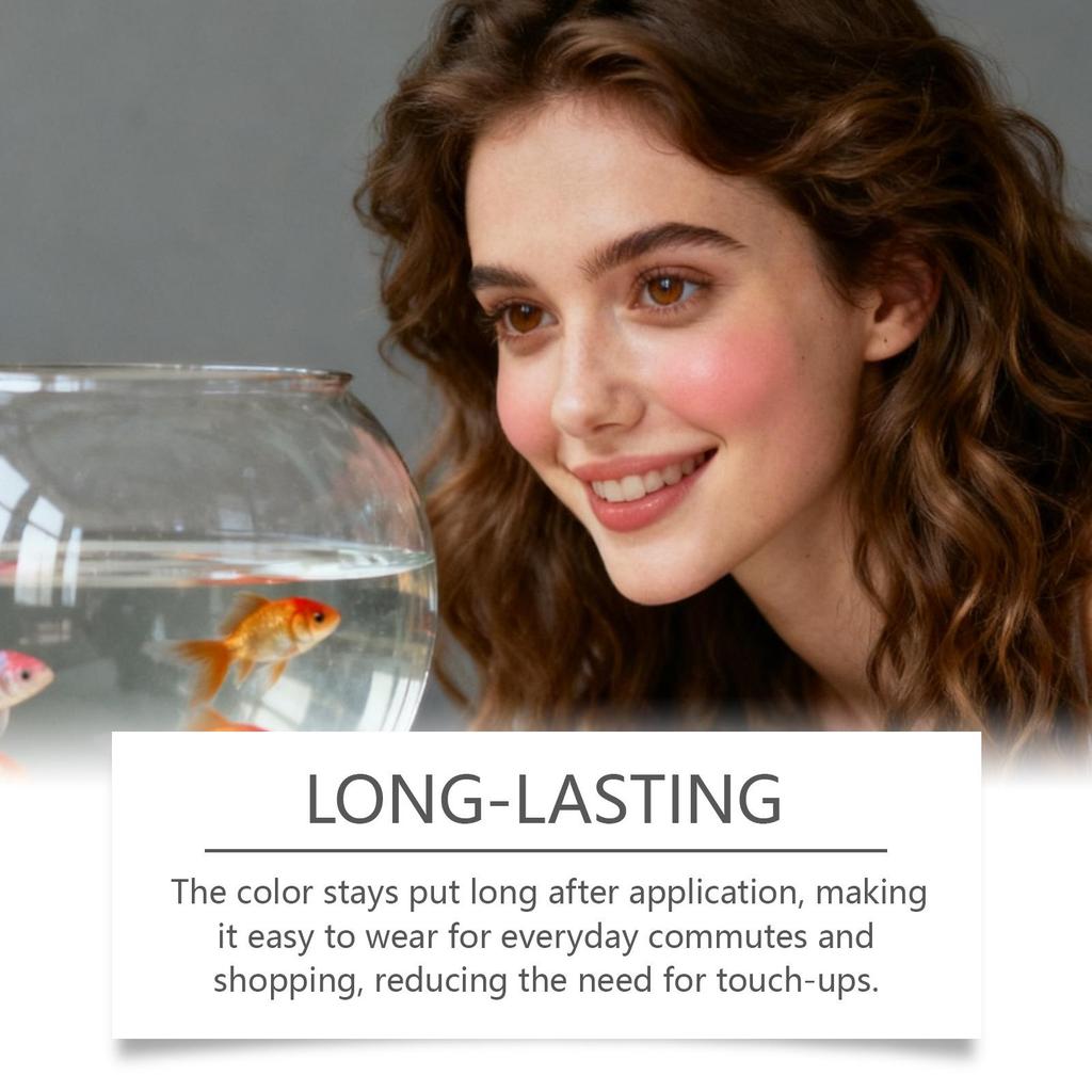 Zephoco Soft Matte Long-Lasting Deep Merlot Blush Stick - Portable, Easy-to-Use, Natural Finish, Moisturizing.