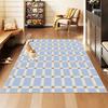 Nordic Multicolor Checkered Geometric Entryway Carpet for Living Room Decor Coffee Rug Non-slip Washable Lint-free Pet Floor Mat