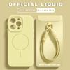 Official Magnetic Phone Case For For Iphone 1 14 16 Plus 12 13 16 Pro Max  Liquid Silicone Lanyard Charge Protector Cover