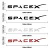 DHKOR1 3D ABS SpaceX Letters Logo Car Decals Sticker Auto Rear Trunk Decoration Accessories for Tesla Coil WYE K80 Cybertruck Juguete