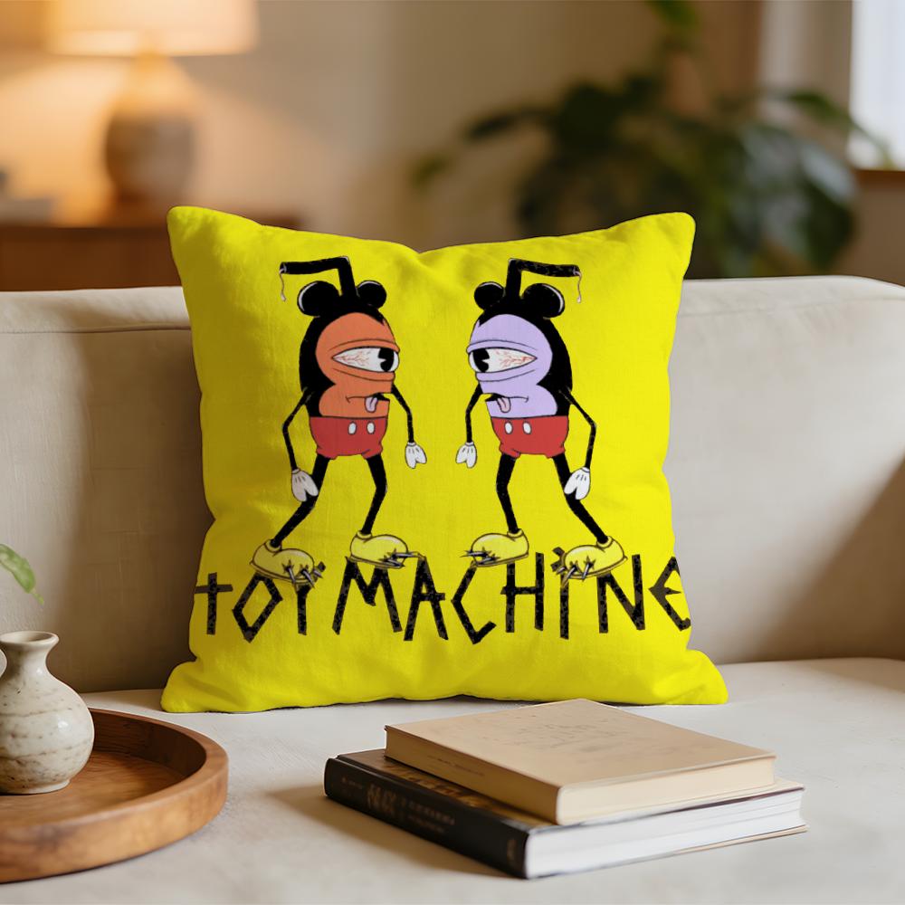 TToy MMachineS SSkateS Cushion Cover Short plush pillowcase for bed sofa carwashable