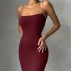 Summer Dress Spaghetti Strap Sexy Backless Sleeveless Club Party Gown Slip Dresses S-L