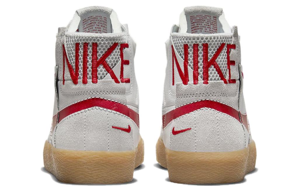 Nike Sb Zoom Blazer Mid Premium Deconstructed White University Red Gum FD5113-100
