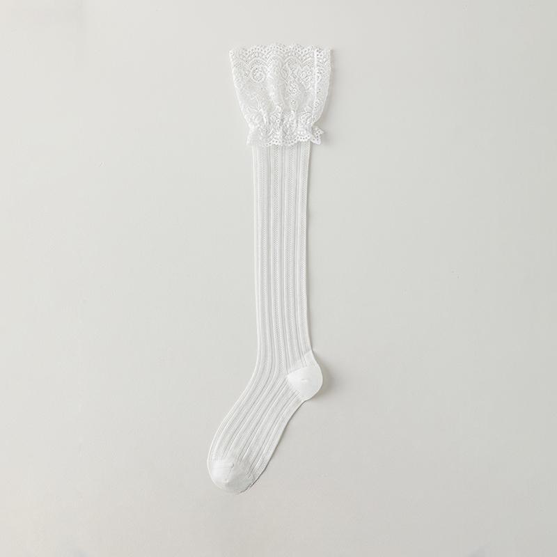 

Женские тонкие носки Dui Dui на весну и лето, длинные носки балетного типа с кружевной отделкой, защита от солнца, бесшовные, влагоотводящие гольфы 1 pair