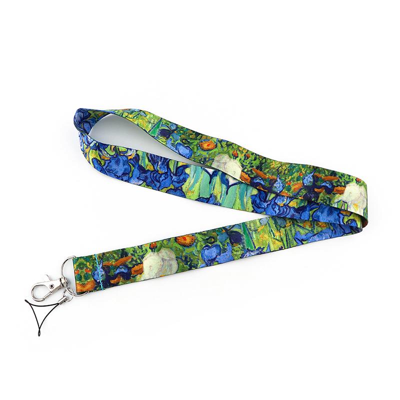 Yoga Sakura Credential Holder Little daisy Lanyard for Key Cute Neck Strap Card ID Badge Holder Key Chain Accessories Wholesale