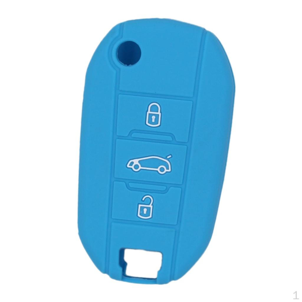 

Silicone Car Key Case Cover For Remote Fob Shell 3 Buttons