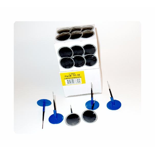 24 All Purpose Nail Hole Combination Repair tire Patch Plug 1-27/64 x 5/32