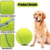 1pc 9.5inch Extra Large Inflatable Tennis Ball with Pump, Rubber Chew Toy for Medium and Large Dogs, Indoor & Outdoor Interactive Training Supplies