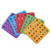 5x Bingo Cards with Sliding Window, Easy to Read Reusable Large Print Game Set for Seniors