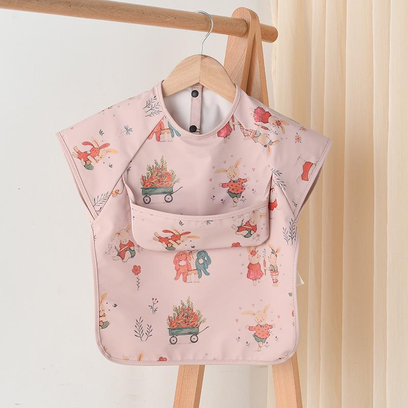 Dwustronny śliniaczek niemowlęcy bez rękawów w stylu koreańskim: Wodoodporny i odporny na zabrudzenia do karmienia