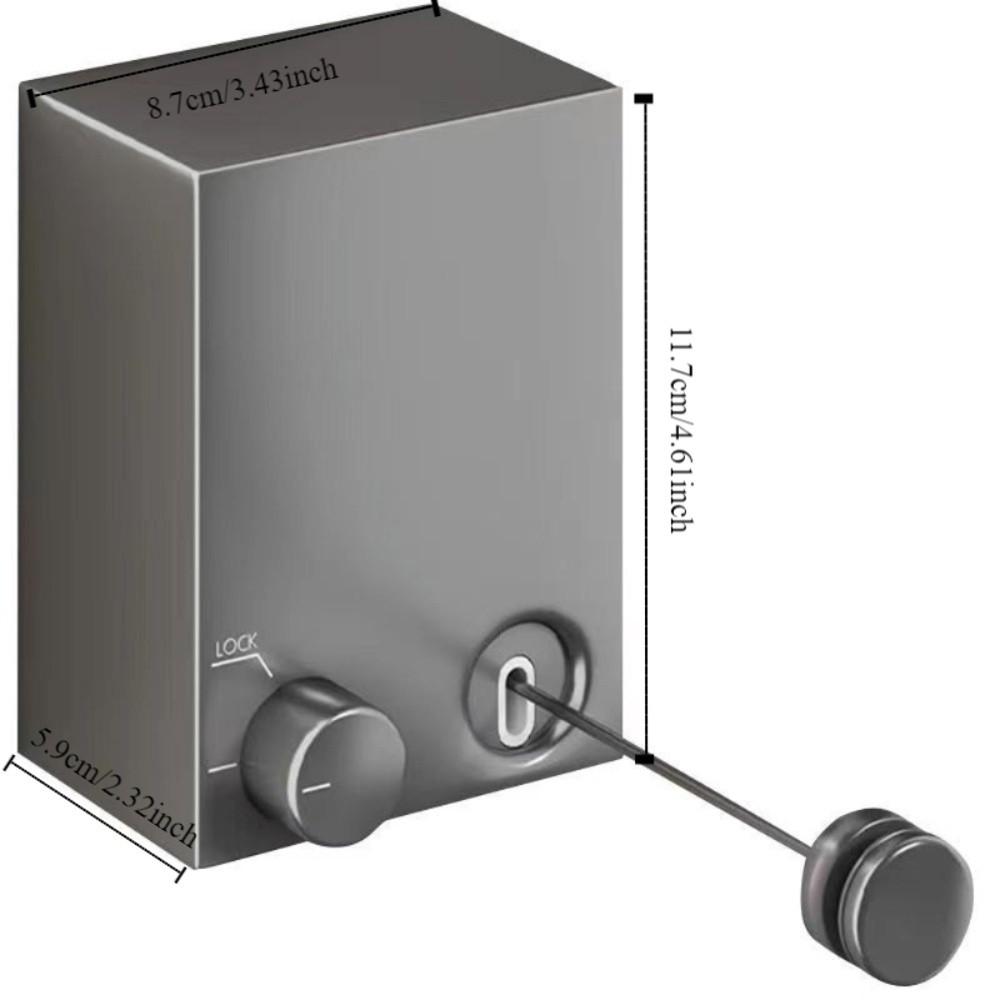 Space Saving Retractable Clothesline Punch-Free Wall Mounted Clothesline Indoor