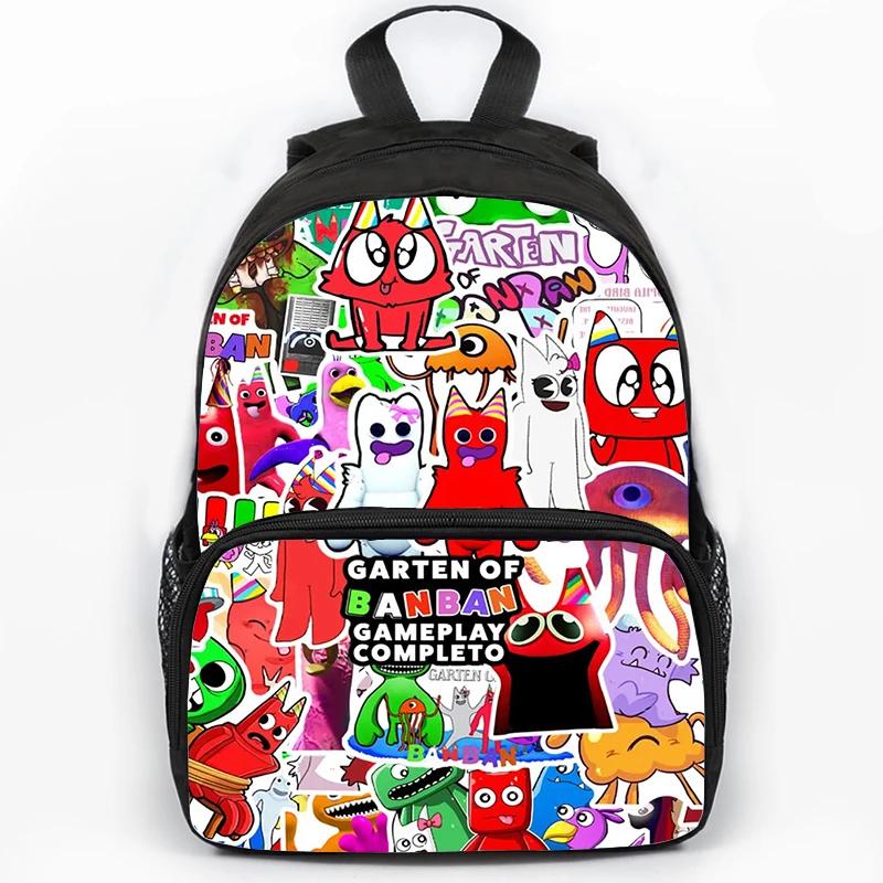 Zaino Scolastico Stampato Garten of BanBan da 16 Pollici per Ragazzi, Borsa di Grande Capacità per Viaggio, Sport, Portatile, Zaini Scolastici per Studenti, Zaino per Libri per Bambini