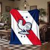 France national football team Print Flannel Blanket Soft Warm Sofa Bed Throw Blanket For Home Office Bedroom