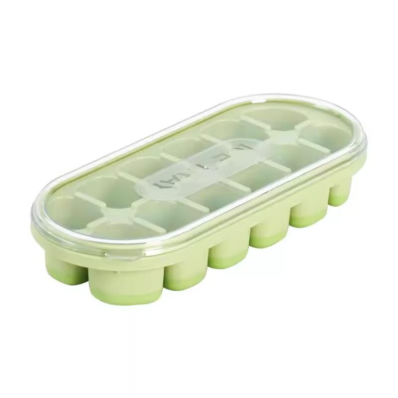 Silicone Ice Cube Tray with Lid and Storage Box