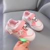 Sneakers da bambino Scarpe sportive con luce LED a forma di orso Scarpe da bambina Antiscivolo Scarpe sportive da esterno per bambini