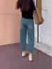 Autumn High-End Maternity Harem Jeans: Plus-Size Slimming Tapered Carrot Pants