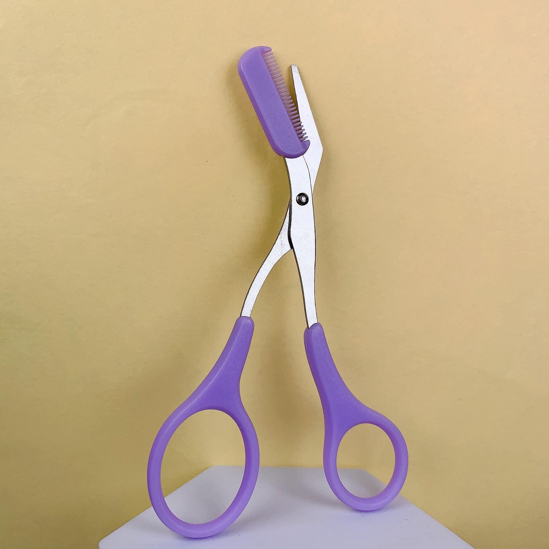 

Ножницы для подравнивания бровей из нержавеющей стали со съемной расческой – инструмент для начинающих по оформлению бровей 12.5cm x 5.5cm