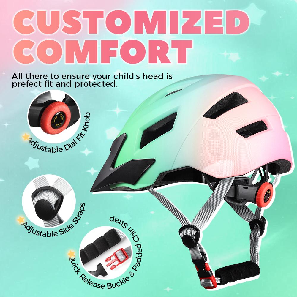 Kids Helmet Fit For Children Bicycle Safety Cycling Boys Girls Outdoor Sports Protective Cap Mtb Balance Bike Roller Skating Helmets