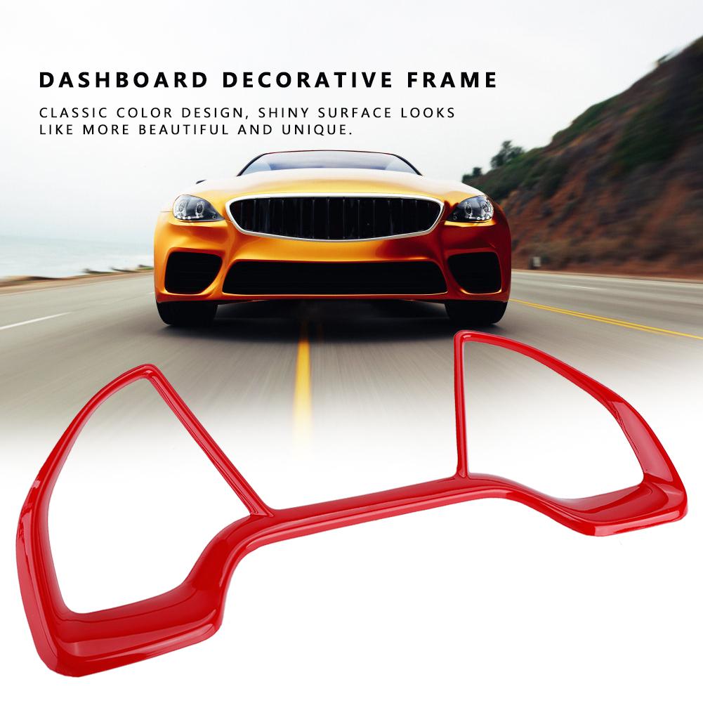 Car Dashboard Decorative Frame   Rings Trim for     10th 2016.2018 (Red)