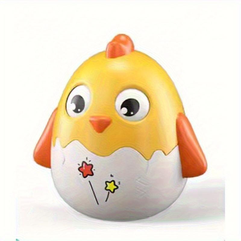 Chick Toy with Wobbly Base Interactive Learning Decoration, Pastel Yellow, Pink, Green, Neutral Colors Safe Sensory Play for Birthday Party Decoration